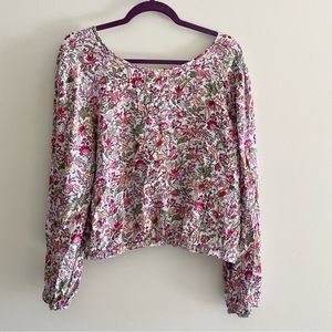 NWOT floral LOFT ann taylor women’s blouse shirt size XL